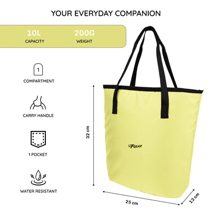 Flex 10L Light Yellow Tote Bag