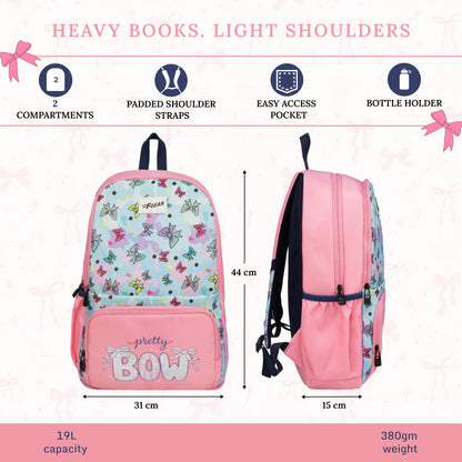 Playcraft  19L Bow Pink Backpack Backpack