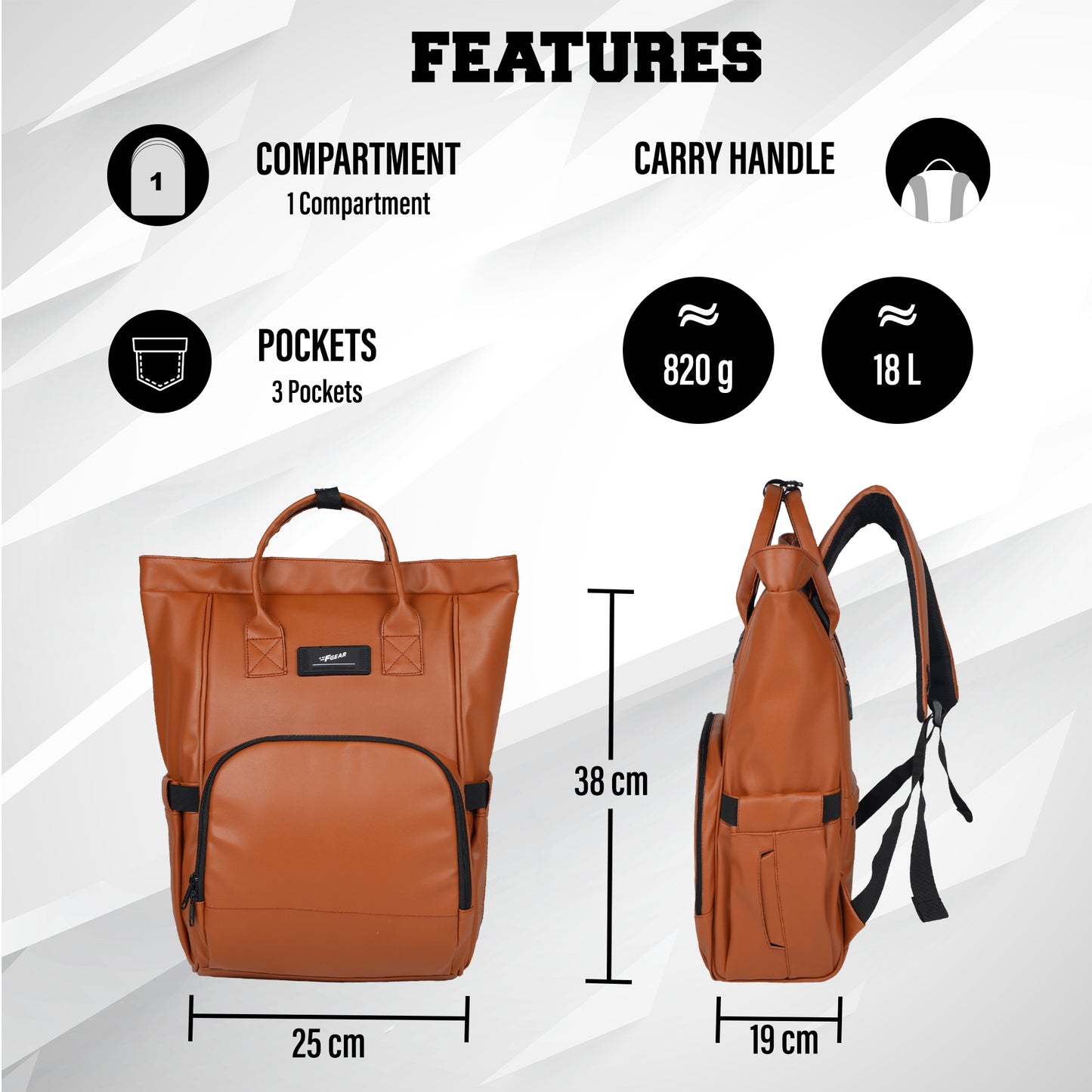 Voila Chestnut 18L Backpack