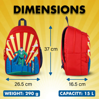 Hero 15L Red Kids Backpack