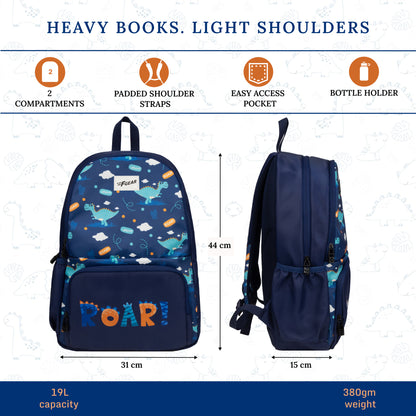 Playcraft  19L Roar Blue Backpack Backpack