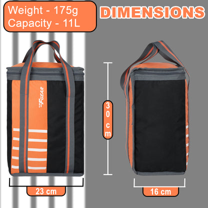 Munch 11L Black Orange Lunch Bag