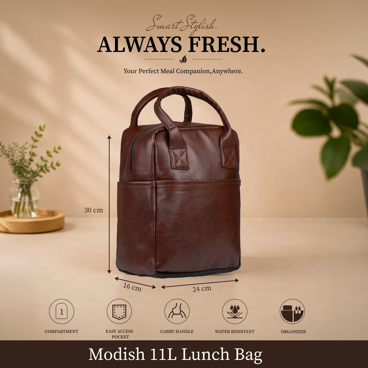 Modish 11L Tan Lunch Bag
