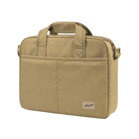 F Gear Alta Canvas Khaki Office Bag - 3D