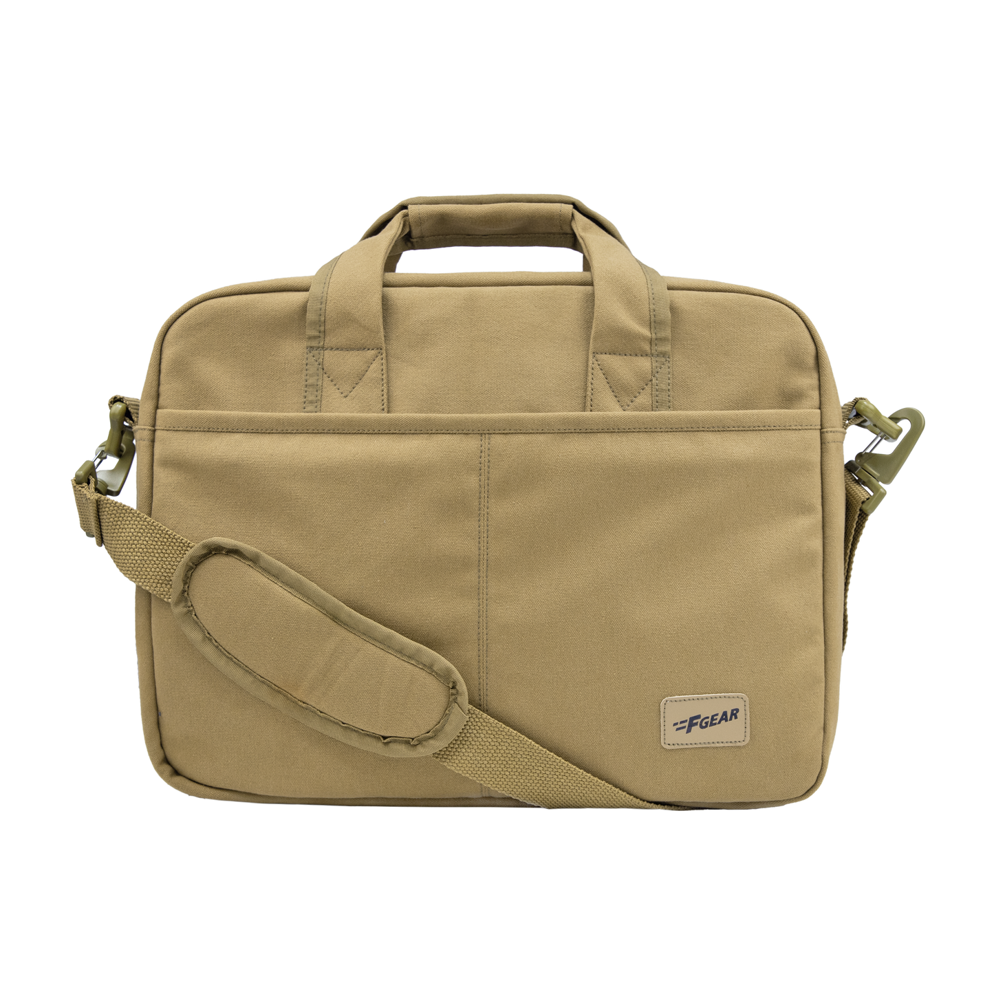 F Gear Alta Canvas Khaki Office Bag - front
