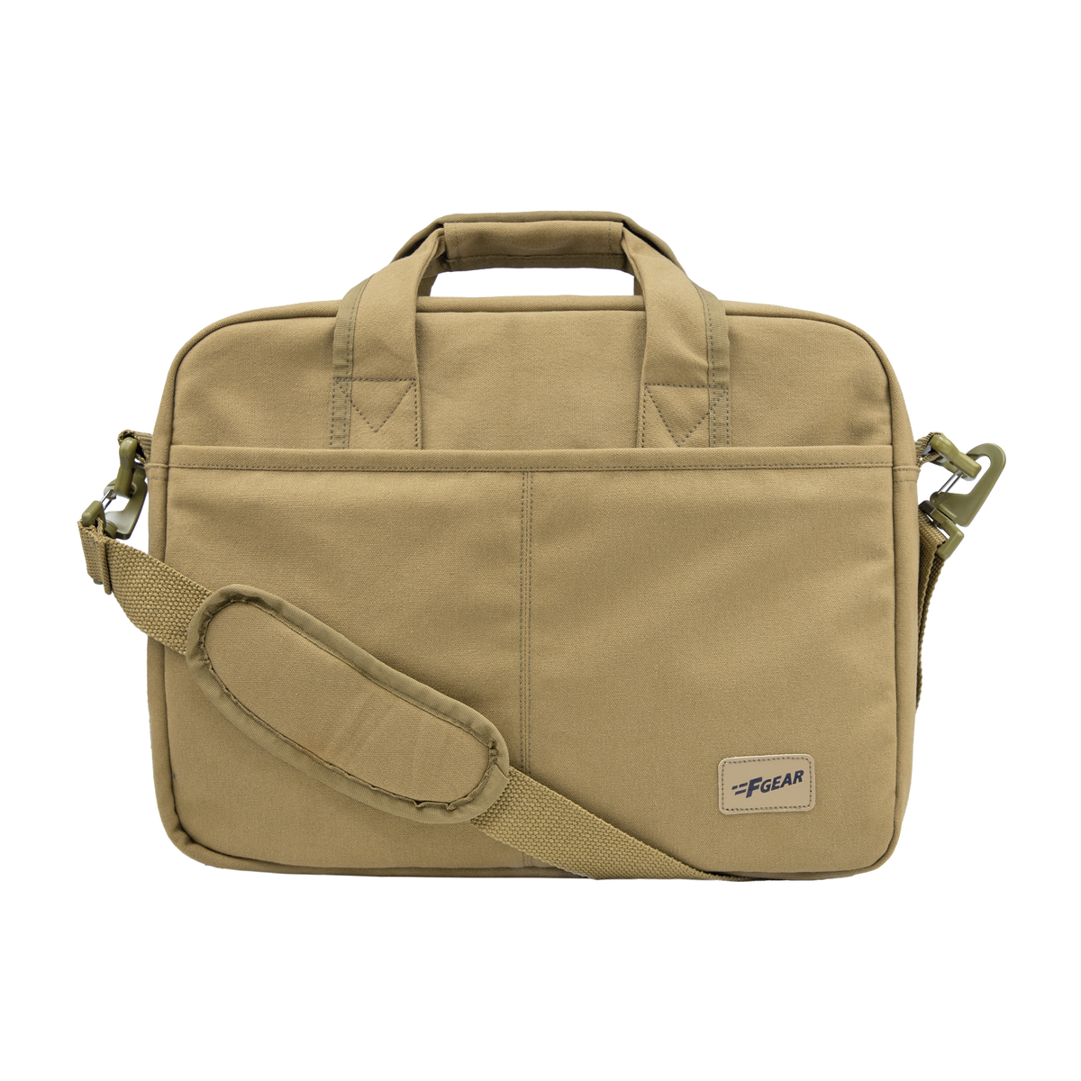 F Gear Alta Canvas Khaki Office Bag - front