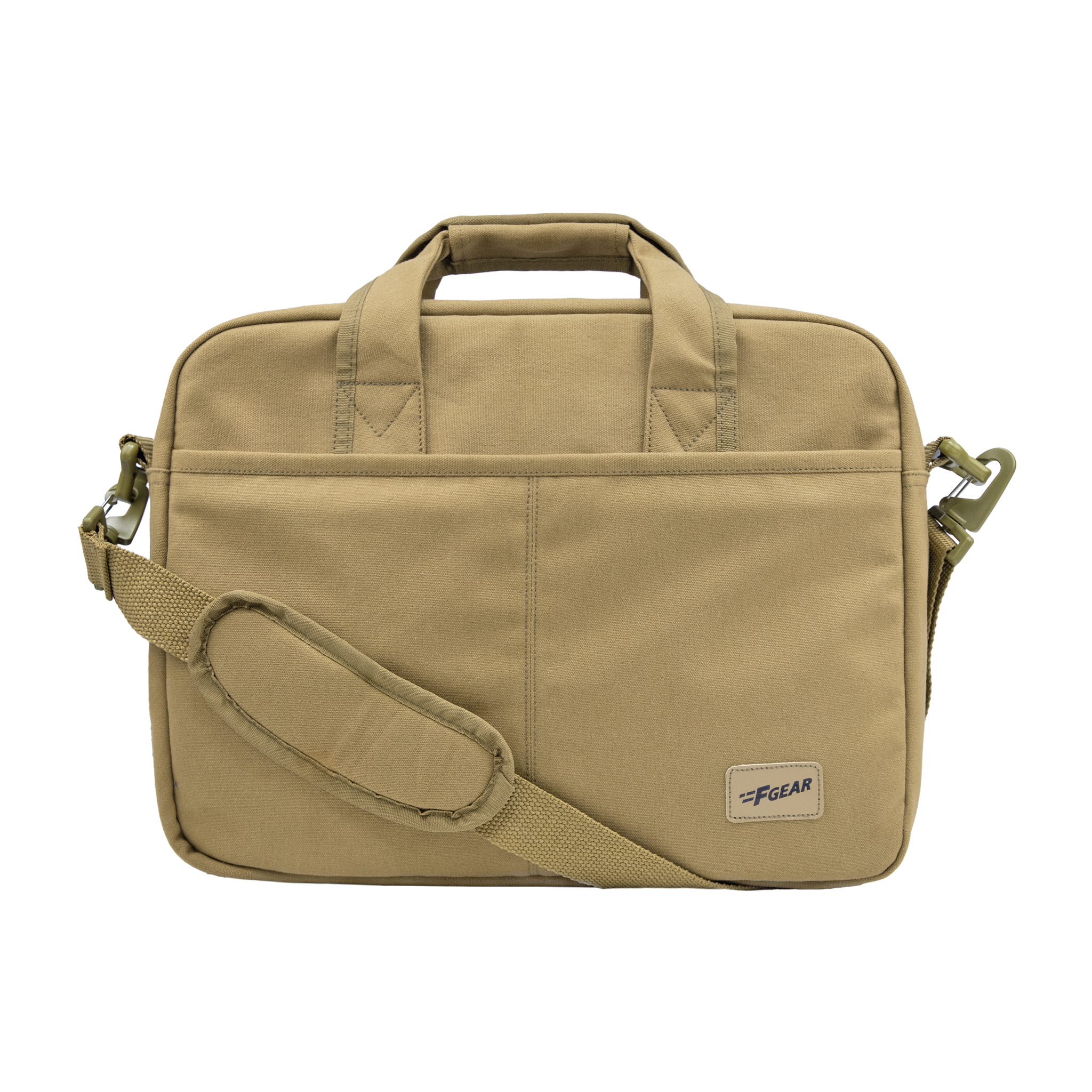 F Gear Alta Canvas Khaki Office Bag - front