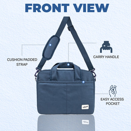 F Gear Alta Canvas Navy Office Bag - features