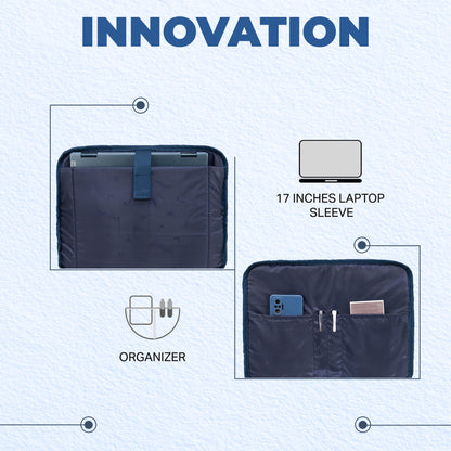 F Gear Alta Canvas Navy Office Bag - features