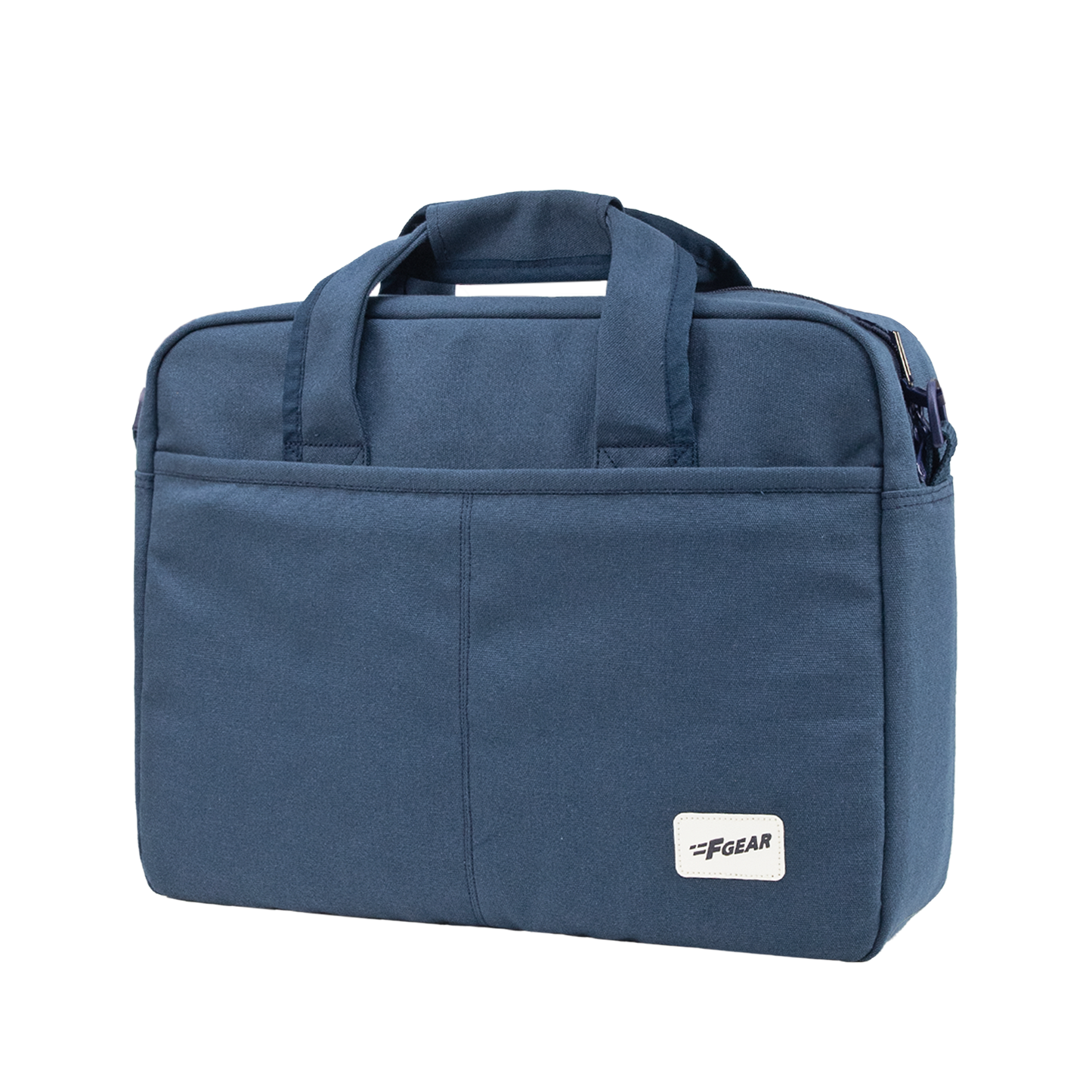Alta Canvas Navy Laptop Messenger Bag - 3D
