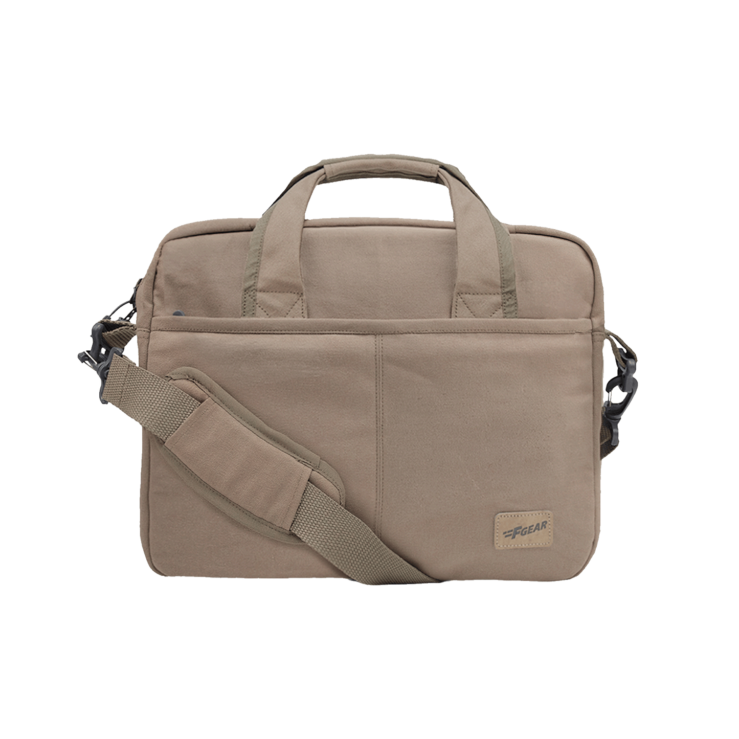 Alta Canvas Dark Beige Laptop Messenger Bag
