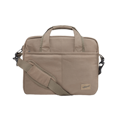 Alta Canvas Dark Beige Laptop Messenger Bag