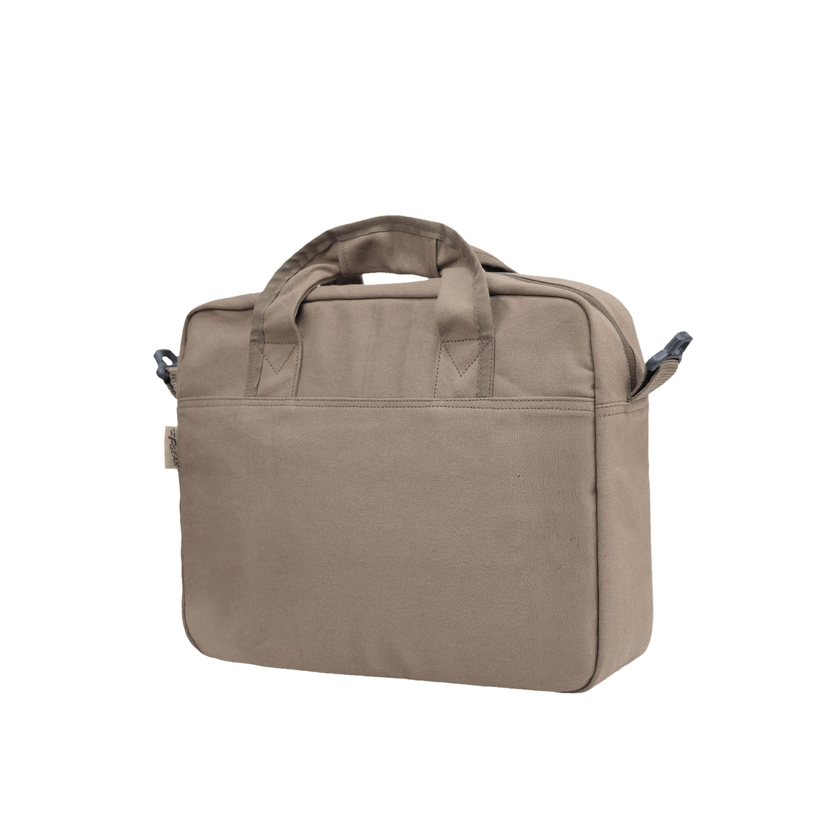 Alta Canvas Dark Beige Laptop Messenger Bag