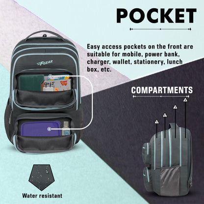 Don’t Quit 40L Grey Backpack