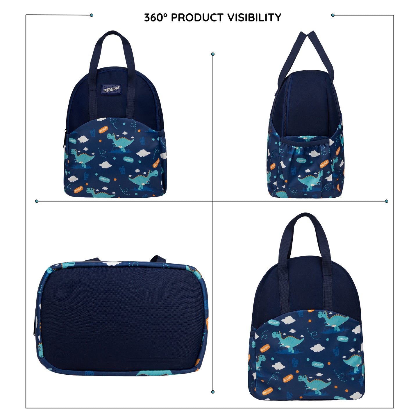 Comida 11L Blue Roar Dino Lunch Bag
