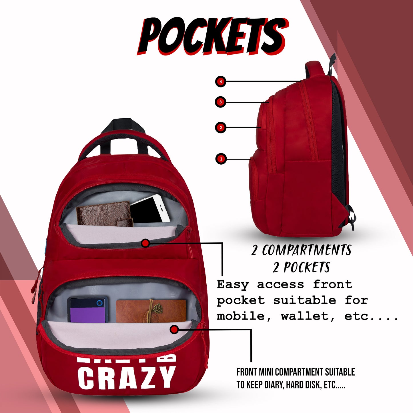 LBC 23L Red Backpack