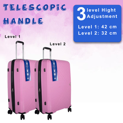 STV PP03 28" Pink Expandable Large Check-in Suitcase