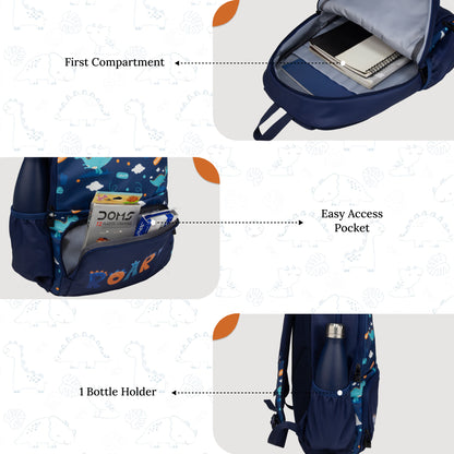 Playcraft  19L Roar Blue Backpack Backpack