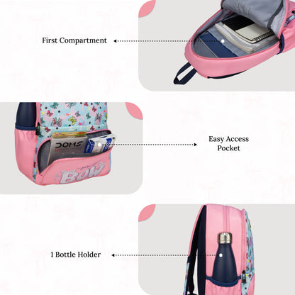 Playcraft  19L Bow Pink Backpack Backpack