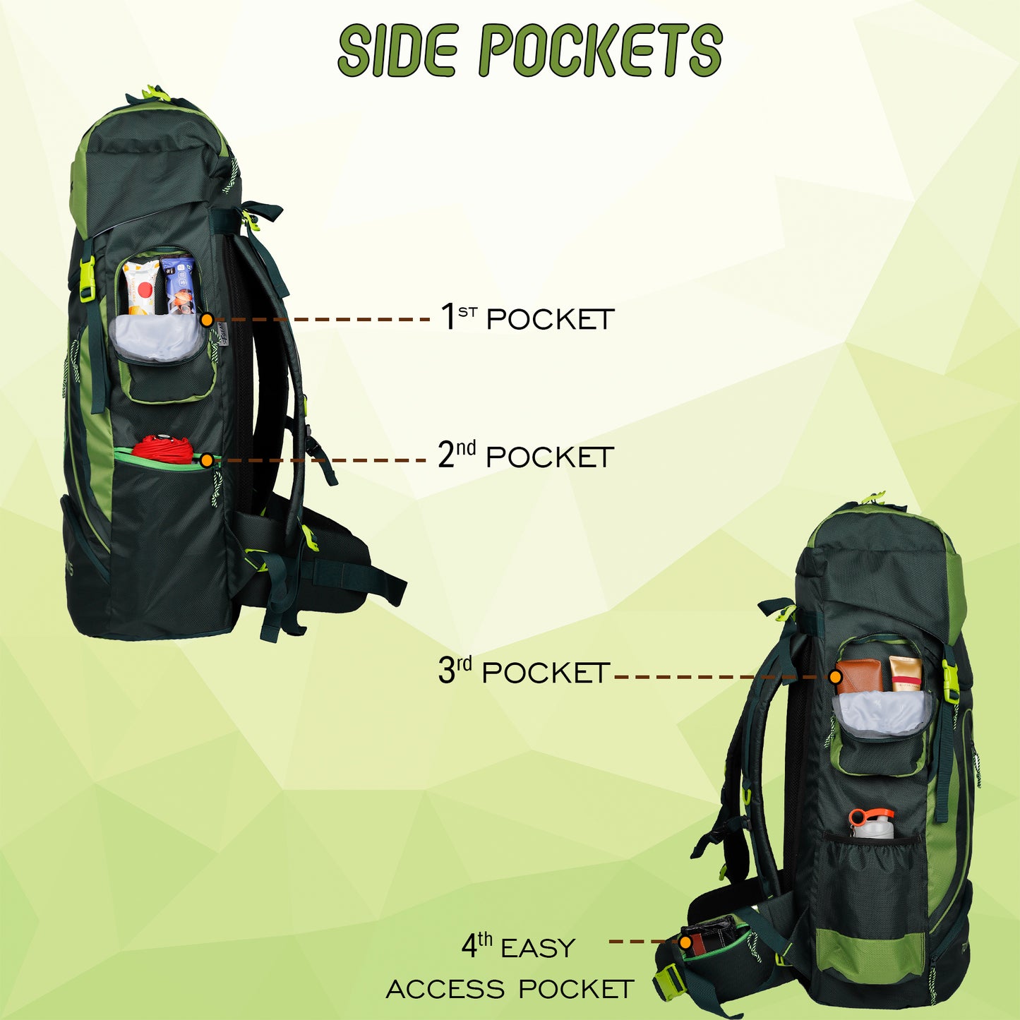 Tomahawk Spruce Forest Green 75L Rucksack