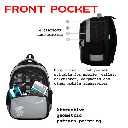 Battleship 32L Black Grey Backpack