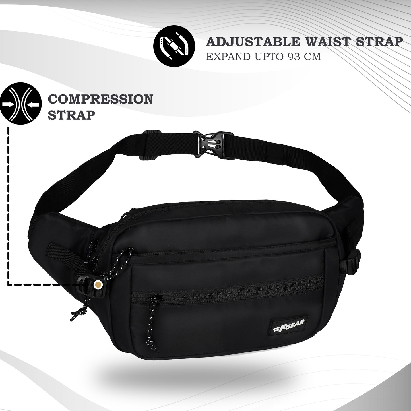 Wagner Black 8L Waist Pouch