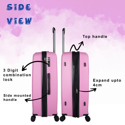 Goliath 24" Pink Expandable Medium Check-in Suitcase
