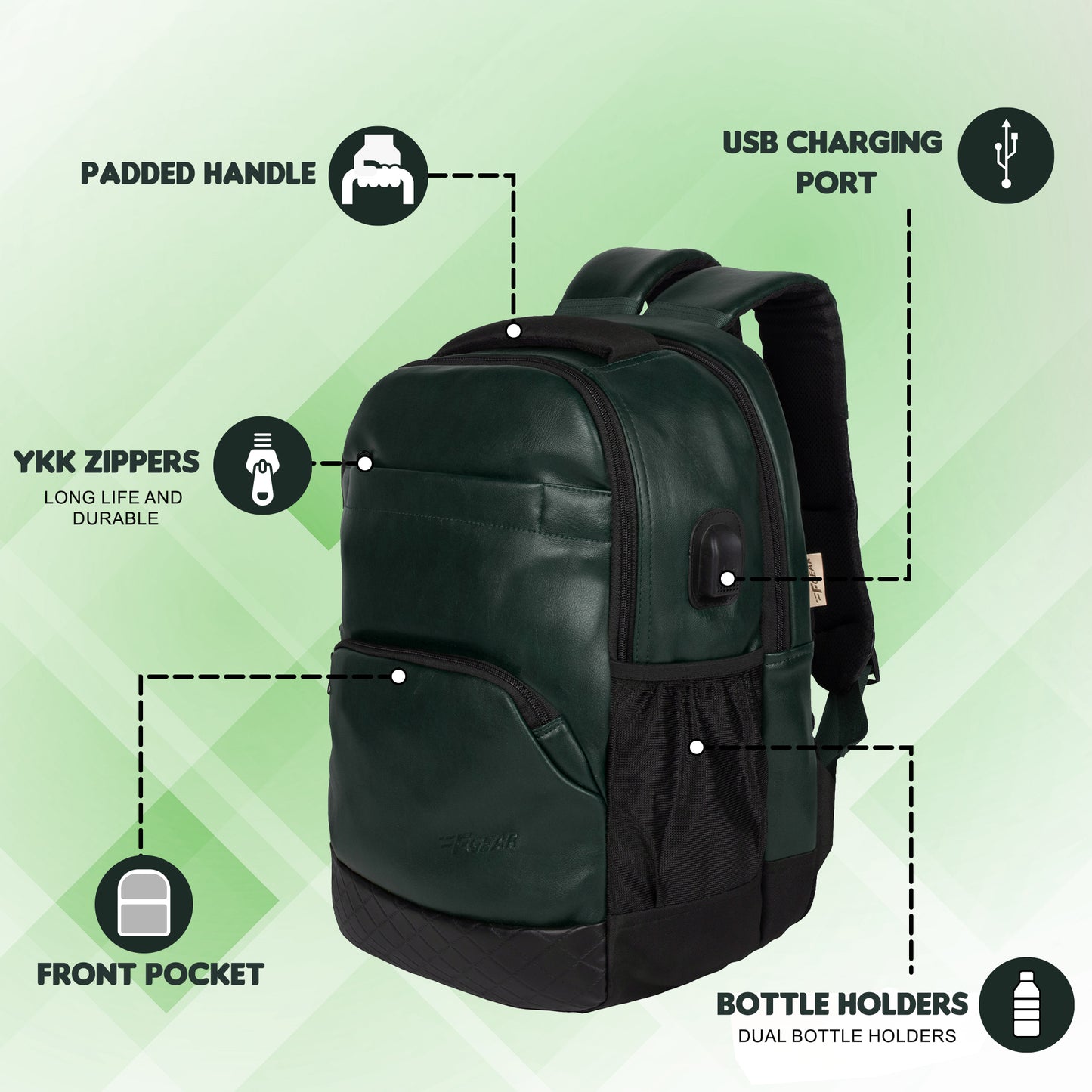 Luxur V2 27L Olive Green Laptop Backpack