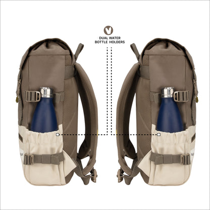 Canyon 18L Dark Beige Laptop Backpack