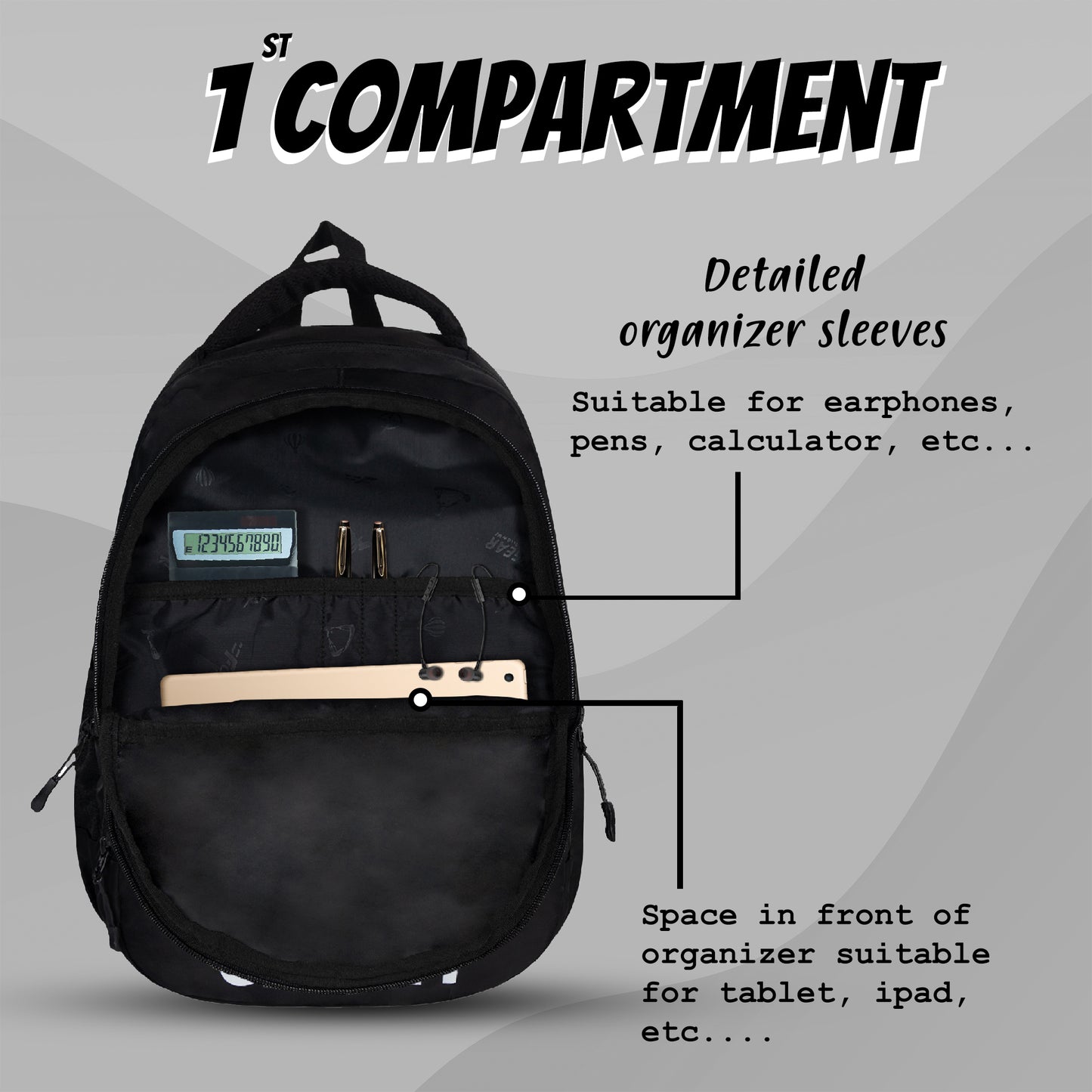 LBC 23L Black Backpack