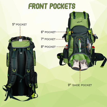 Tomahawk Spruce Forest Green 75L Rucksack