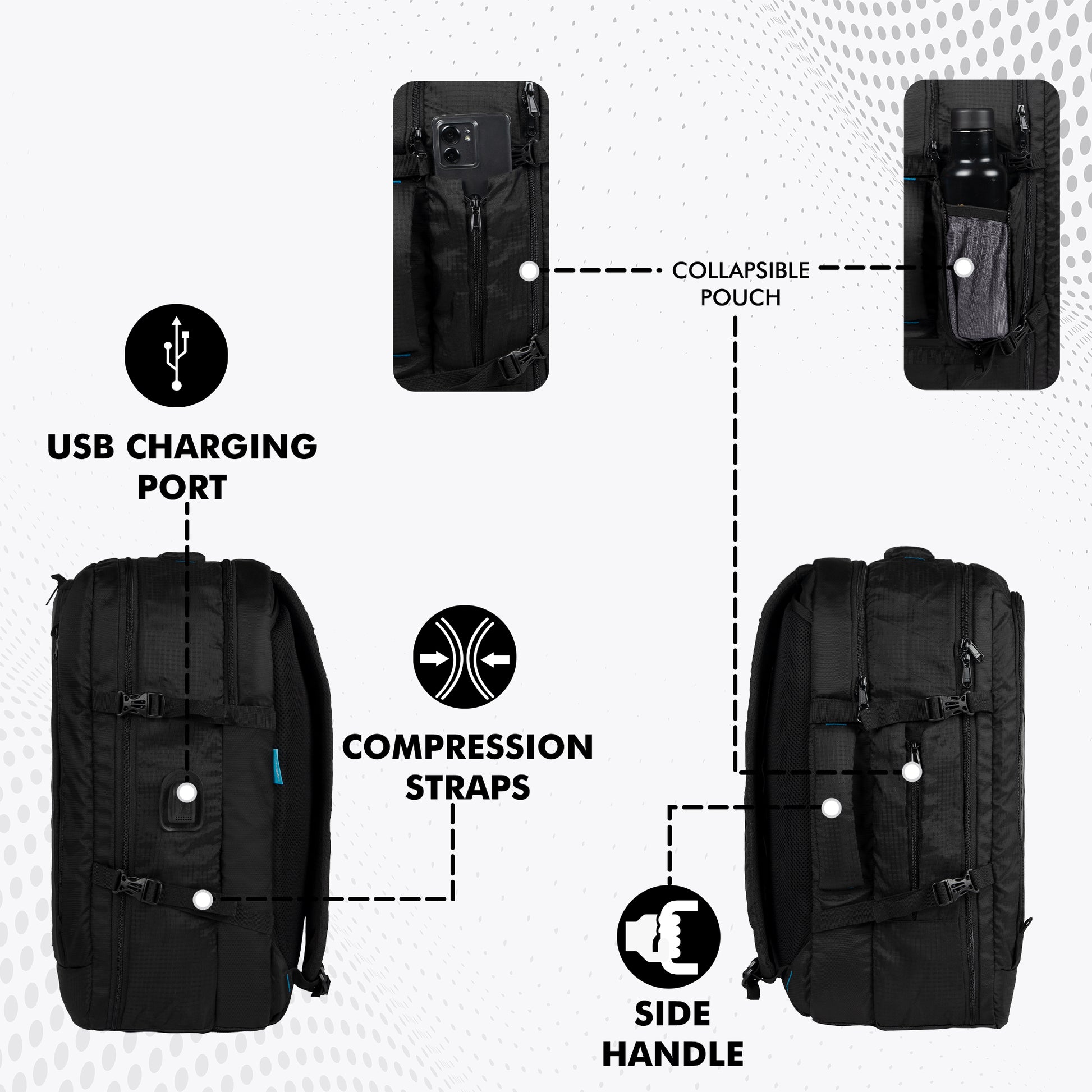 blackhawk backpack laptop Blackhawk 40L Black Laptop Backpack – FGEAR.in