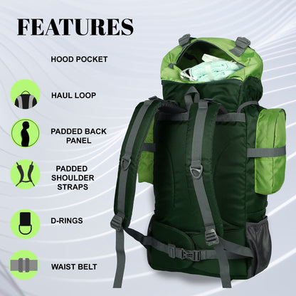 Otto 58L Forest Green Spruce Rucksack