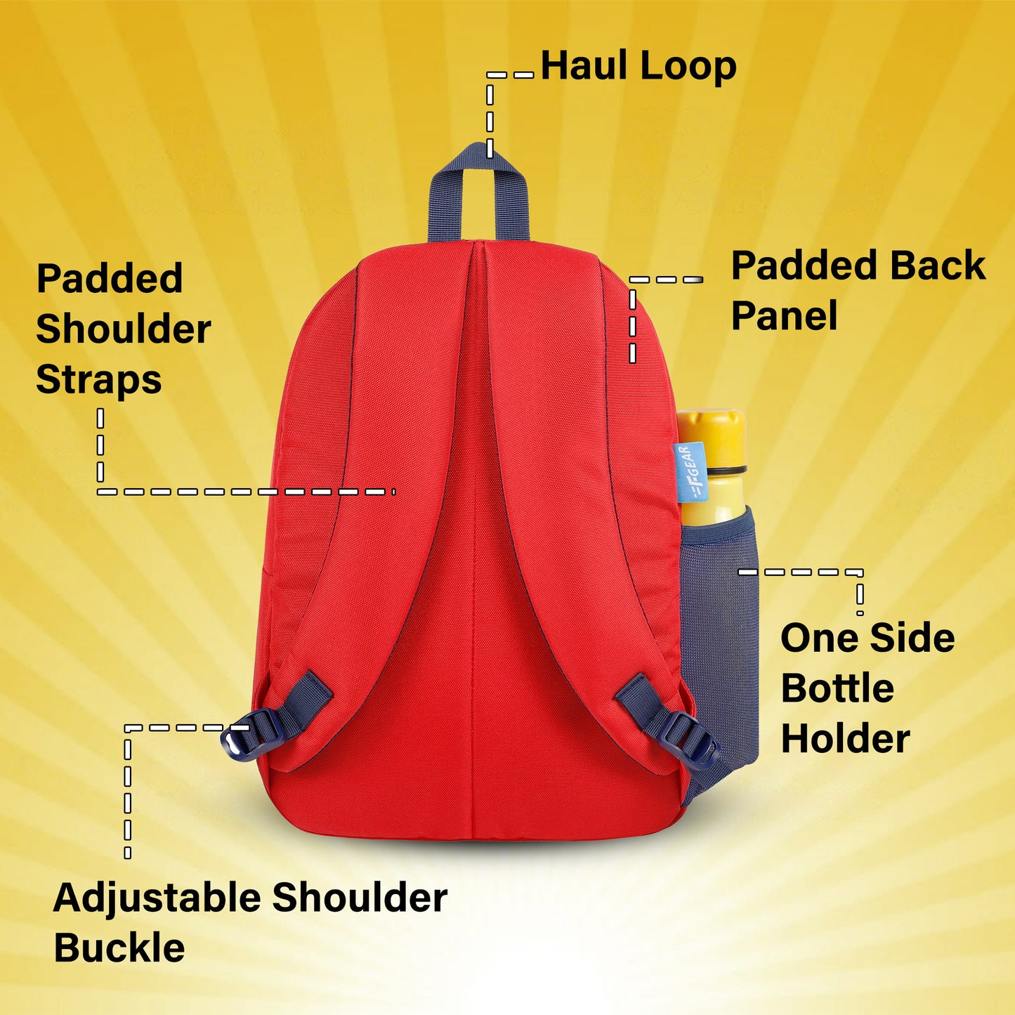 Hero 15L Red Kids Backpack