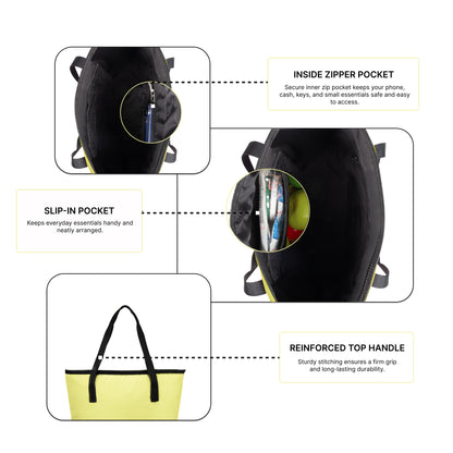Flex 10L Light Yellow Tote Bag