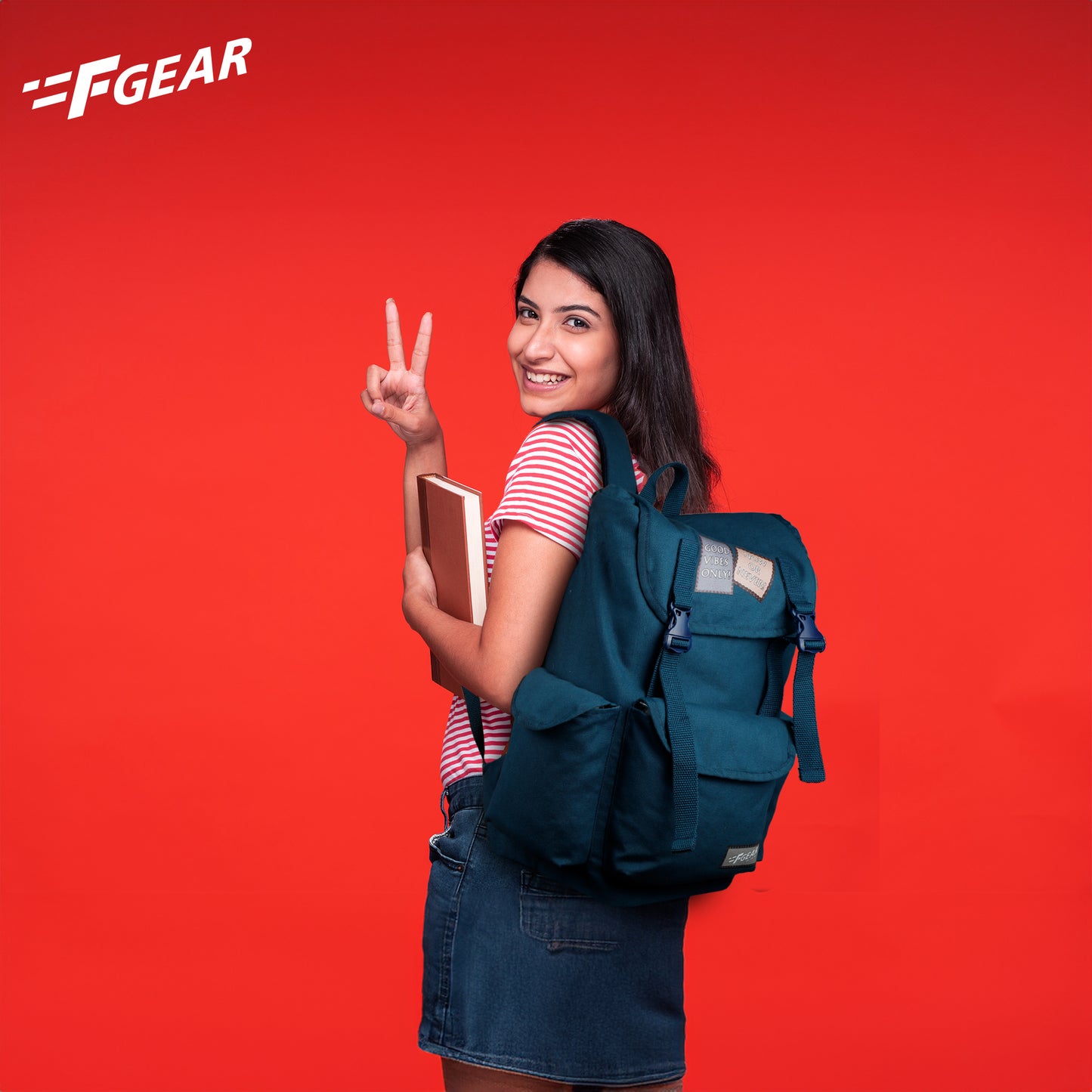 Webster Navy Canvas 21L Backpack