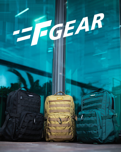 Grecale 25L Black Molle Backpack