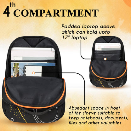 Follow Me 35L Black Orange Backpack