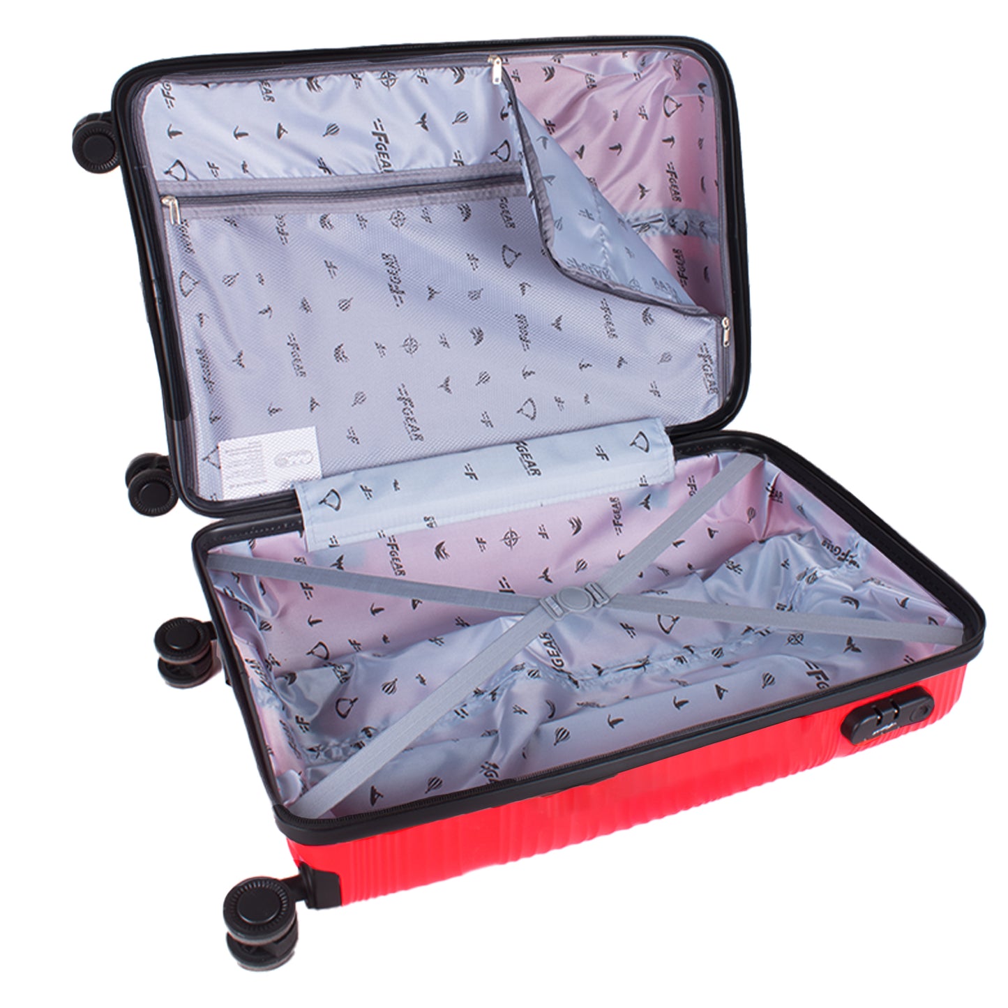 Joy PP008 20" Red Cabin (Small) Suitcase