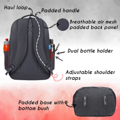 Follow Me 35L Grey red Backpack