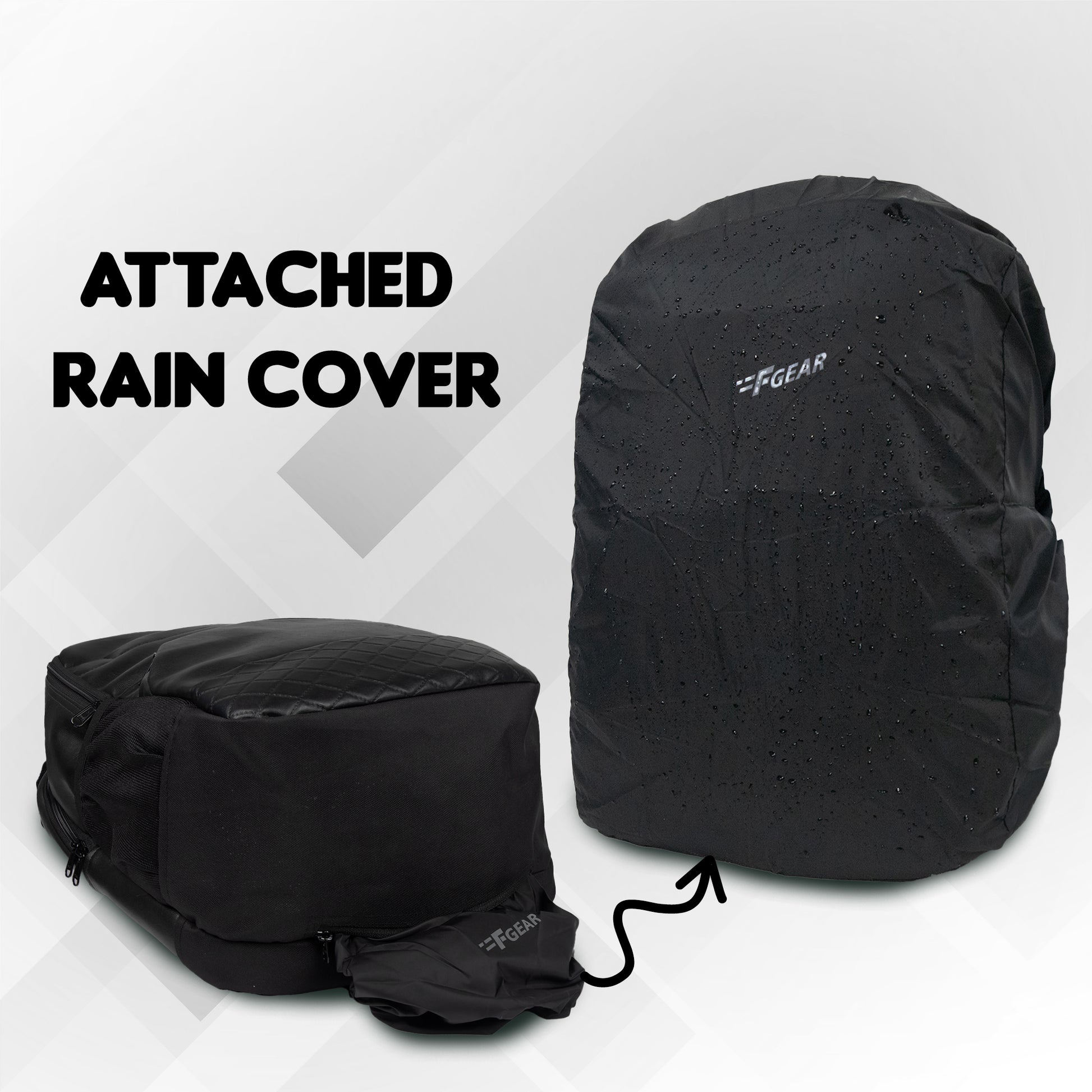 best laptop backpack with rain cover india F Gear LuXur 28 Ltrs Brown Laptop Backpack