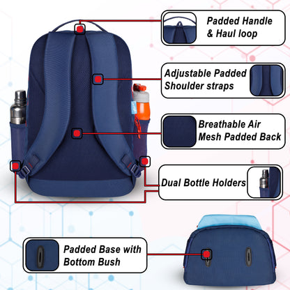 Level Up 34L Navy Blue Backpack