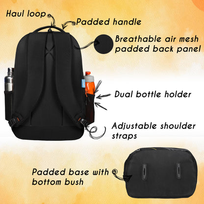 Follow Me 35L Black Orange Backpack