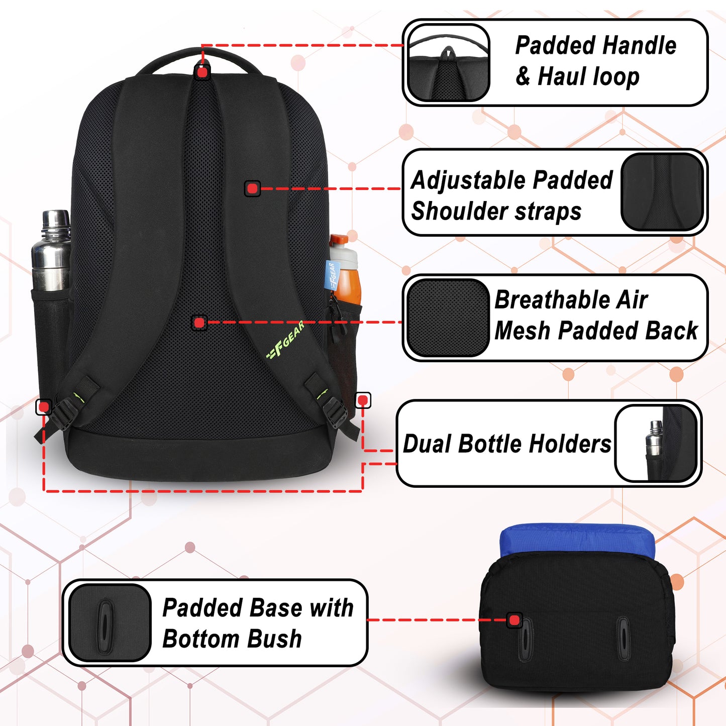 Level Up 34L Black Backpack