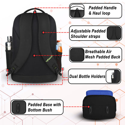 Level Up 34L Black Backpack
