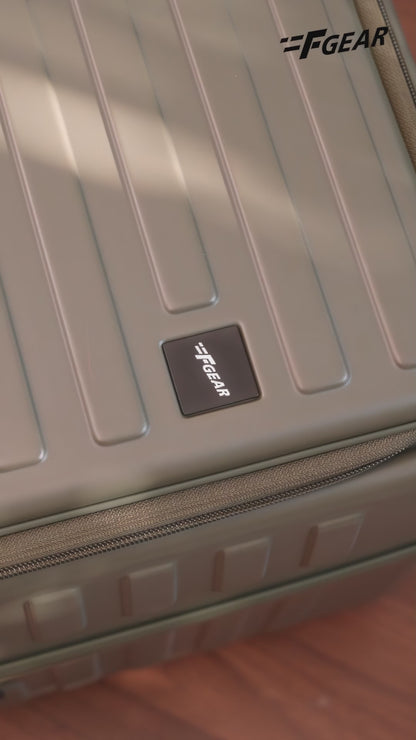 Windsor Steel Grey 68 cms Medium Front Opening Trunk-Style Check-in Strolley with Expander