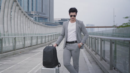 Capri 20L Black Laptop Backpack