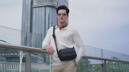 Girona 3L Black Soft Crossbody Sling Bag