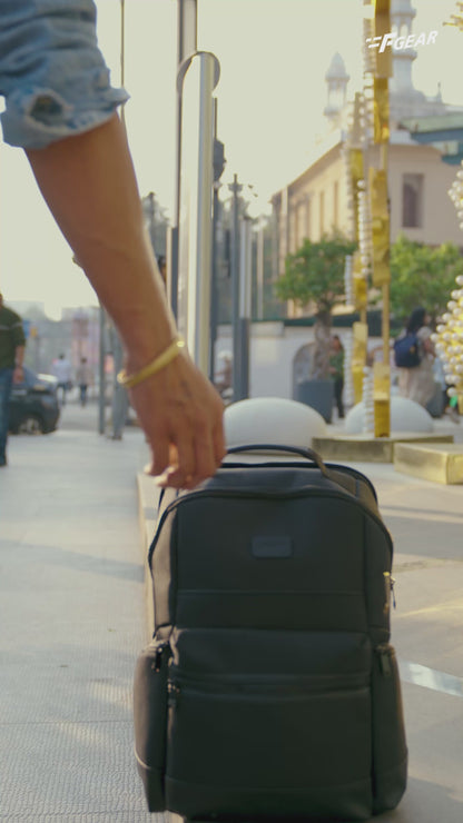 Varello 23L Black Laptop Backpack