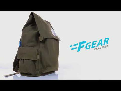 Milestone 20L Olive Canvas Laptop Backpack